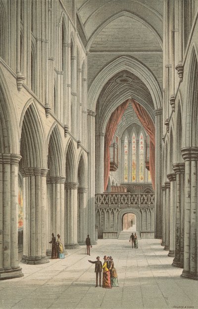 Das Kirchenschiff, Glasgow Cathedral von English School